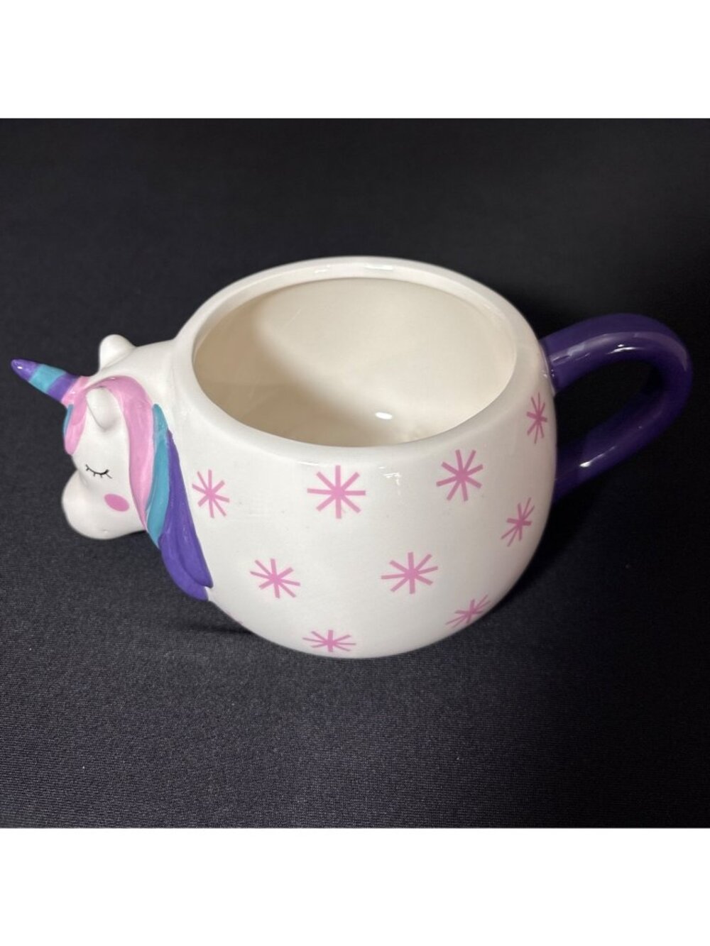 Unicorn Ceramic 3D Mug Coffee Tea Cocoa Chocolate Whimsical Planter 18 oz Mug - Picture 8 of 16